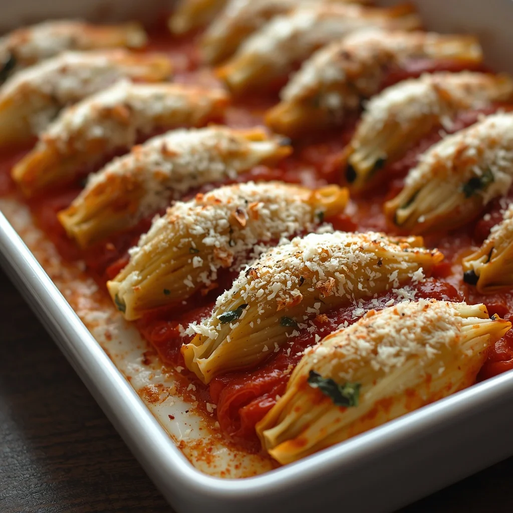 Baked Spinach Ricotta Stuffed Shells