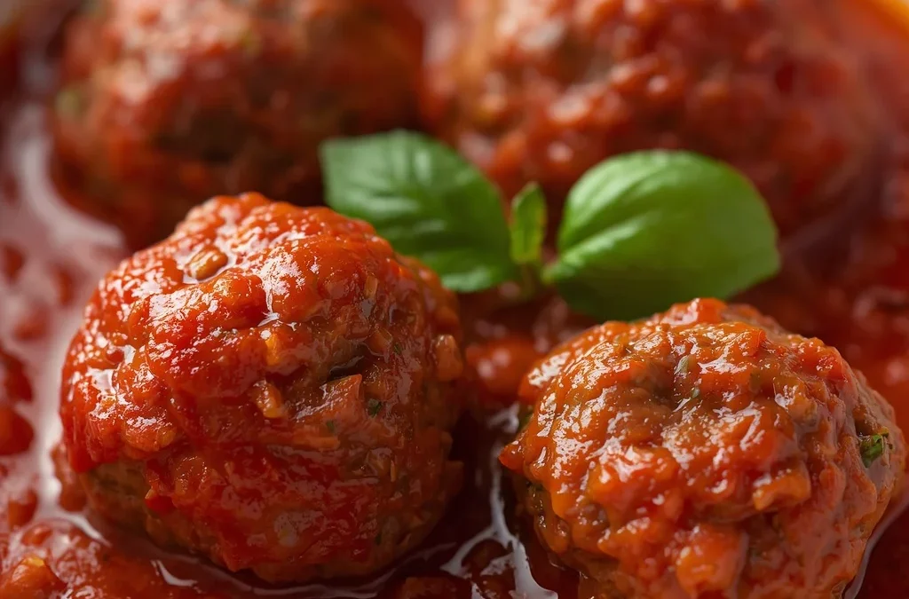 Beef Meatballs in Marinara Sauce