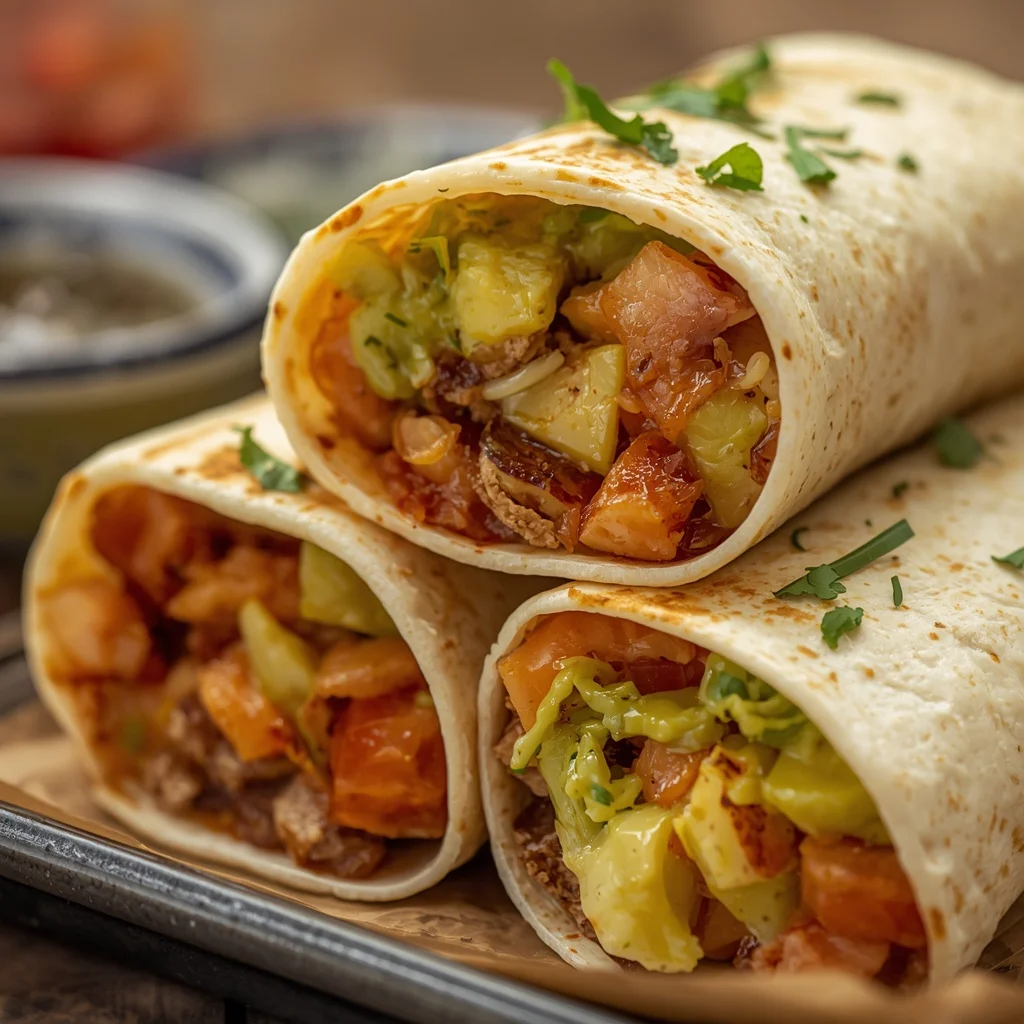 Breakfast Burritos with Salsa Verde
