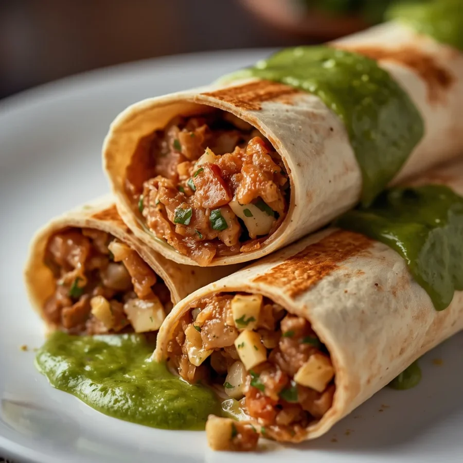 Breakfast Burritos with Salsa Verde