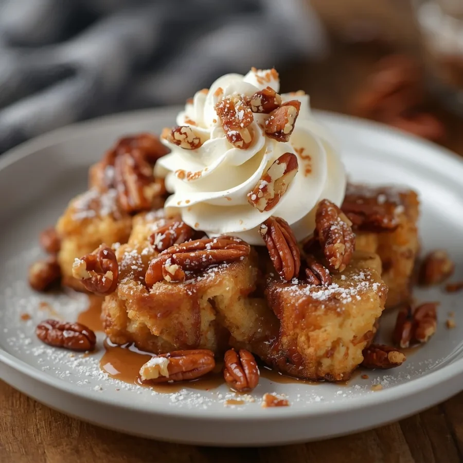 Brioche French Toast Casserole with Pecan Streusel
