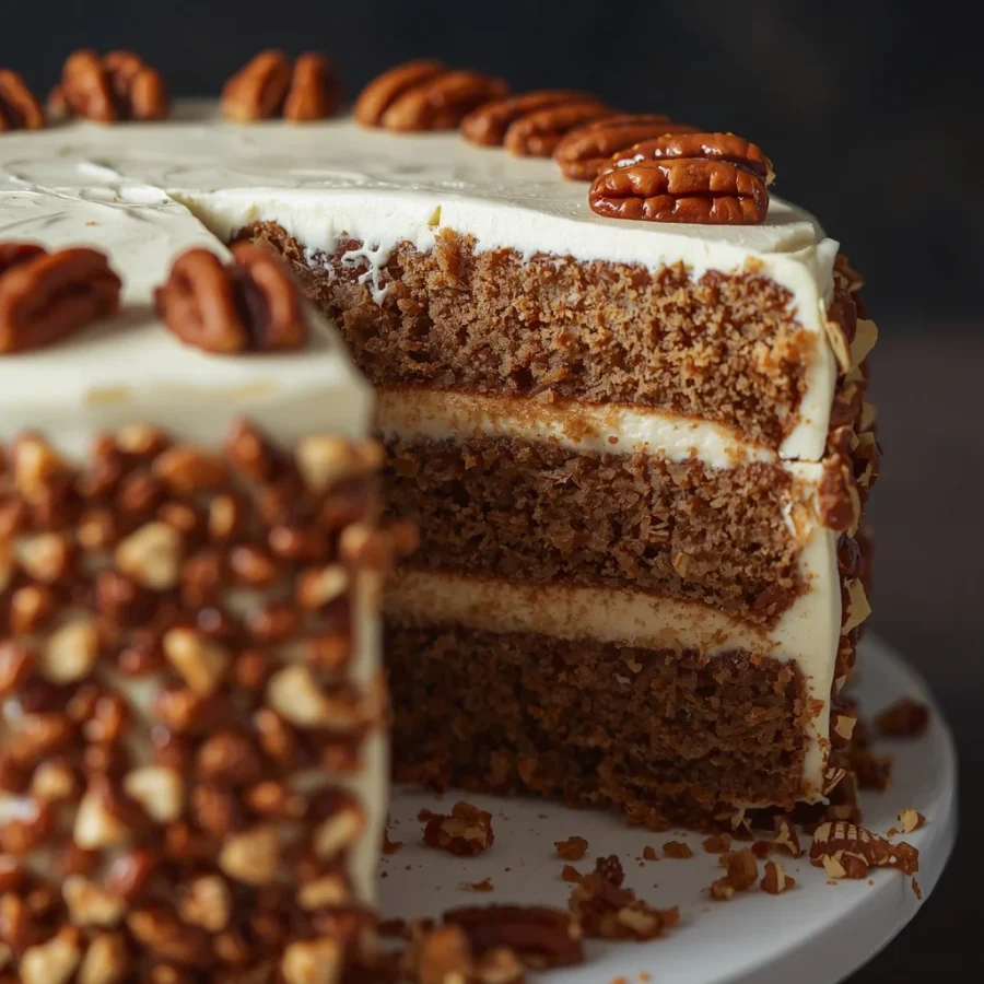 Butter Pecan Praline Layer Cake