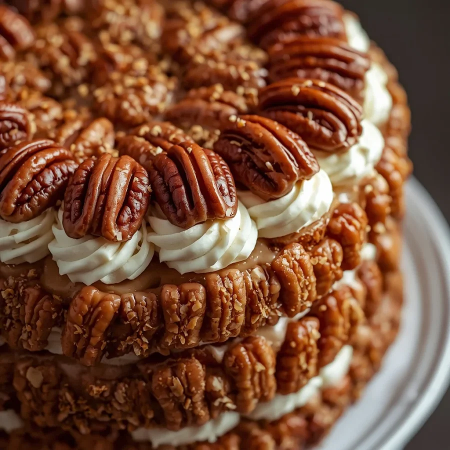 Butter Pecan Praline Layer Cake