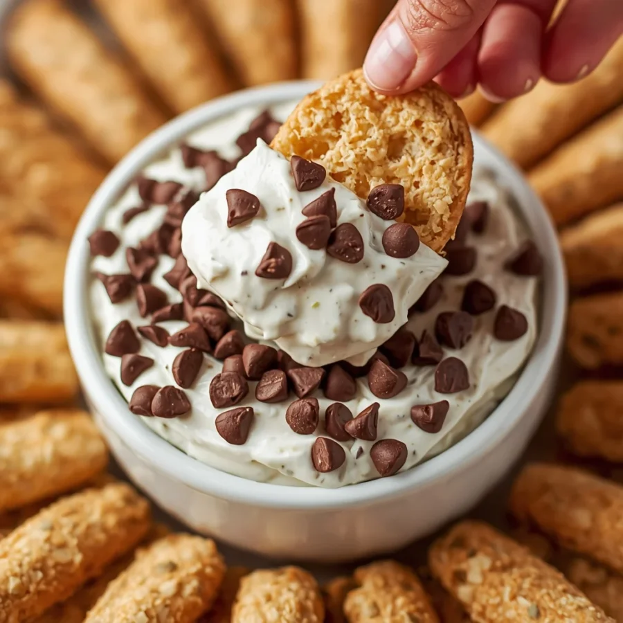 Chocolate Chip Cannoli Dip