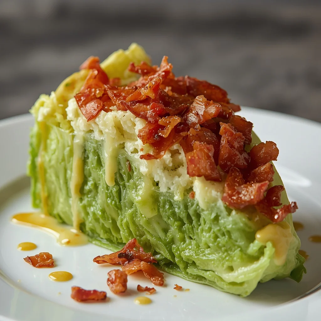 Classic American Wedge Salad with Halal Bacon Crunch