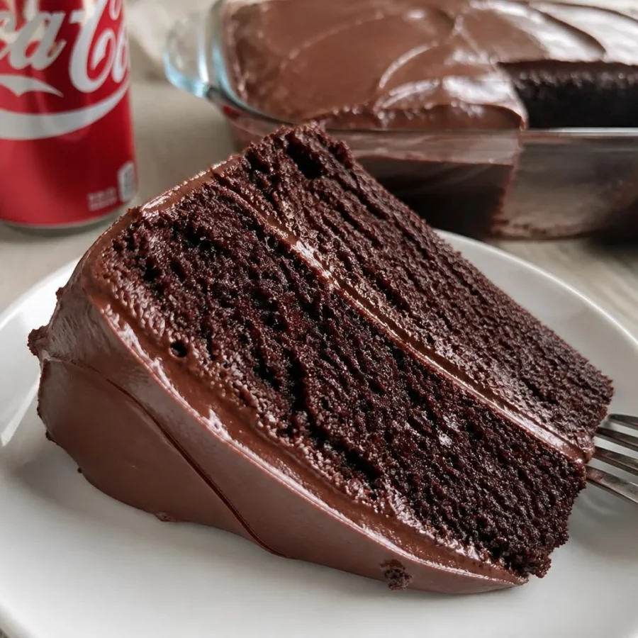 Coca-Cola Chocolate Cake with Fudge Frosting