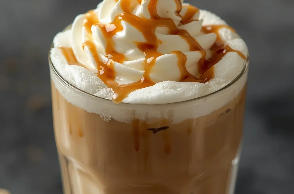 Copycat Iced Caramel Macchiato with Oat Milk