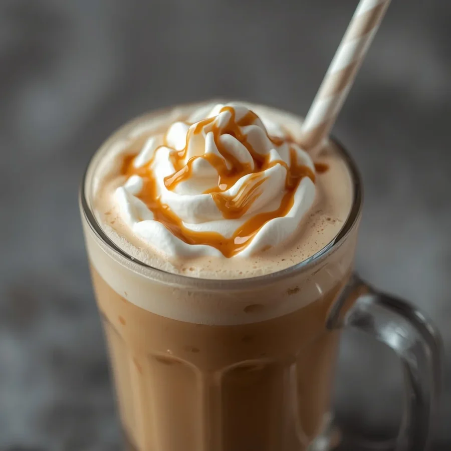 Copycat Iced Caramel Macchiato with Oat Milk