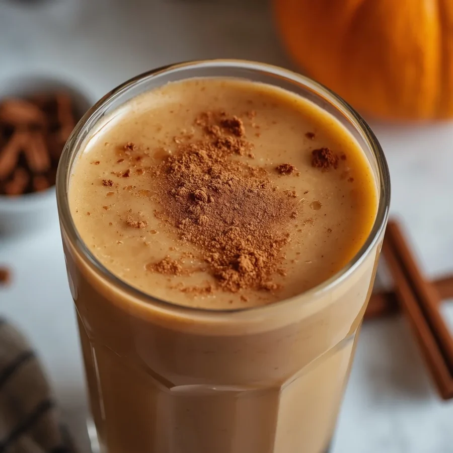 Cozy Pumpkin Spice Protein Cold Brew Smoothie
