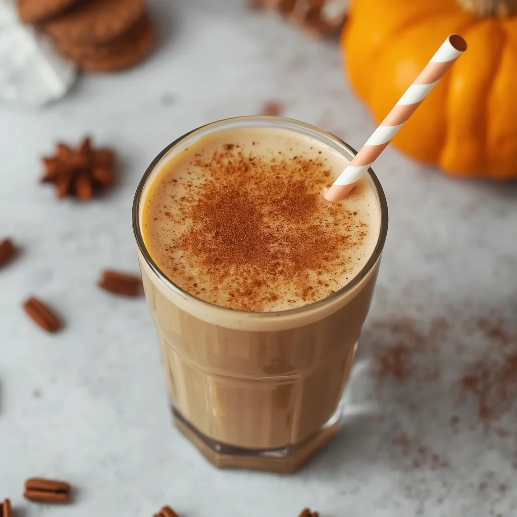 Cozy Pumpkin Spice Protein Cold Brew Smoothie