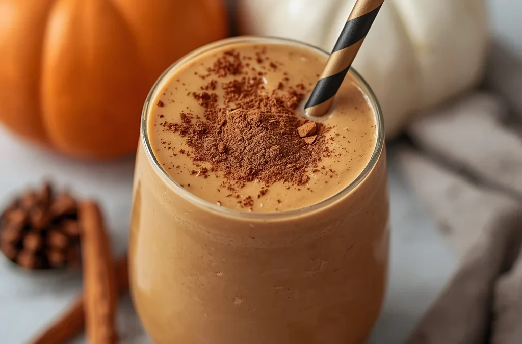Cozy Pumpkin Spice Protein Cold Brew Smoothie