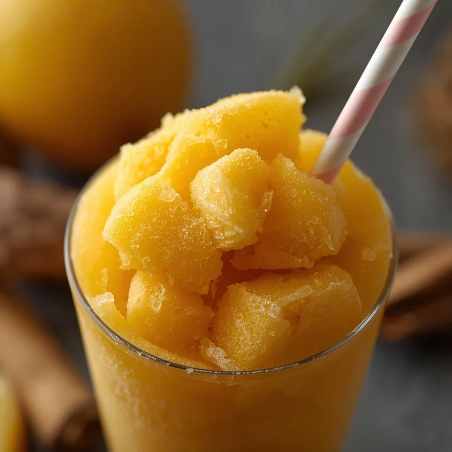 Creamy Frozen Mango Dragonfruit Refresher