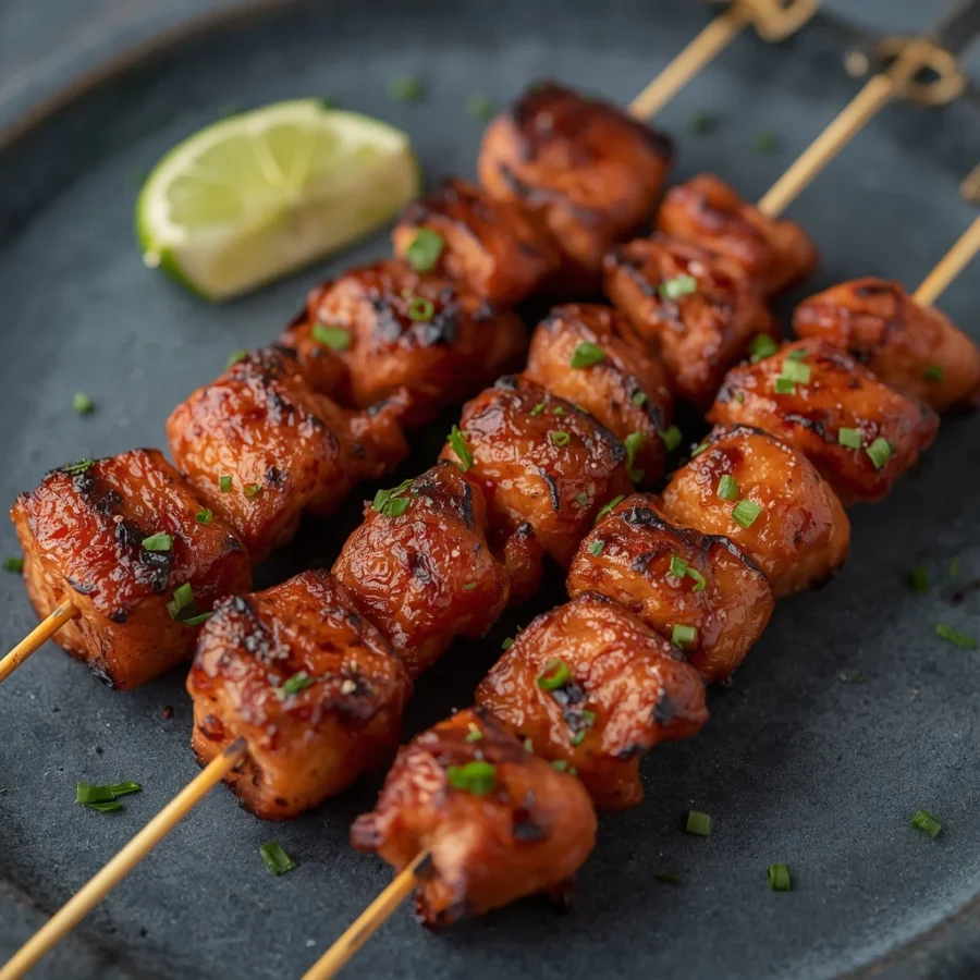 Flame-Grilled Shish Tawook Skewers