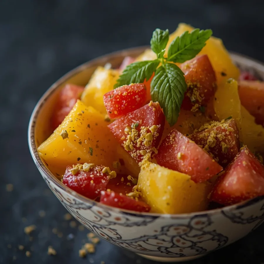 Fruit Chaat with Chaat Masala