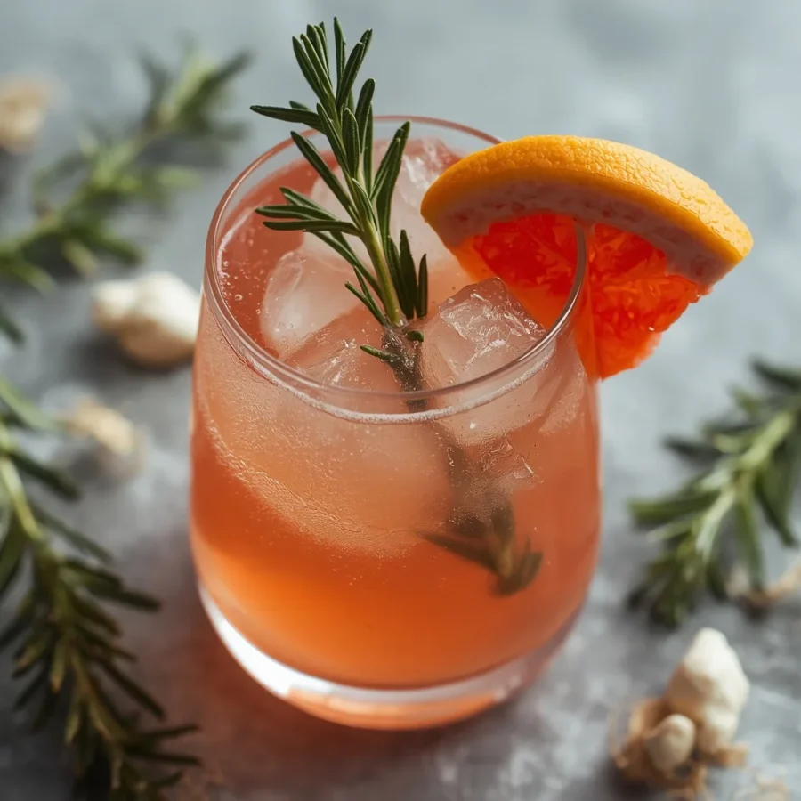 Grapefruit Rosemary Spritzer