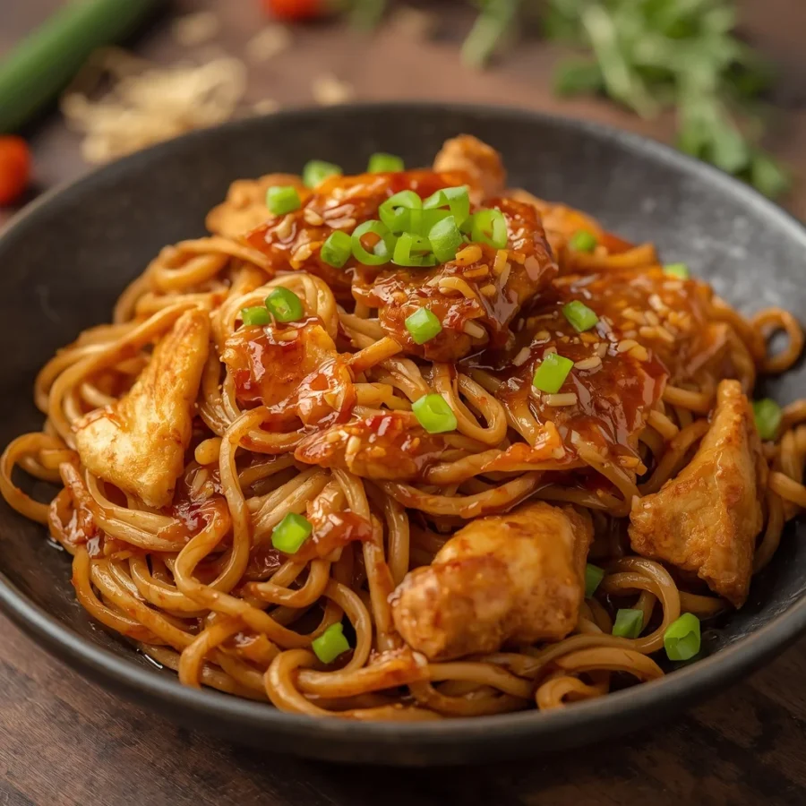 Halal Chicken Yakisoba