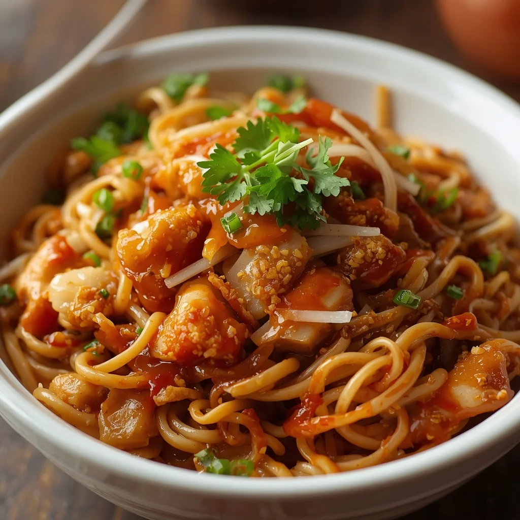 Halal Chicken Yakisoba