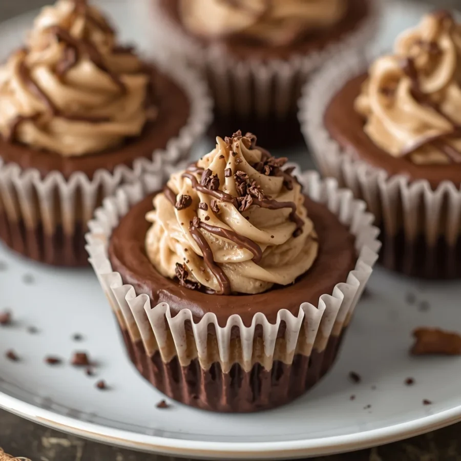 Mississippi Mud Pie Cups with Espresso Cream