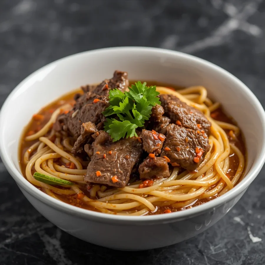 Mongolian Beef Noodles