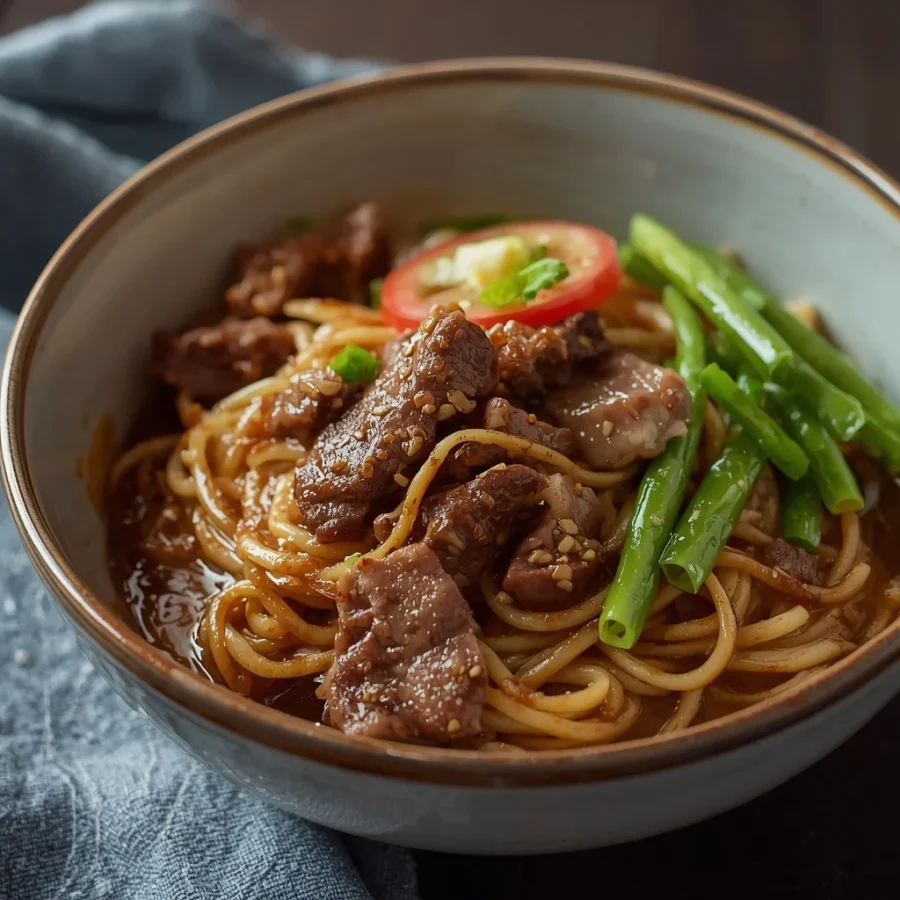 Mongolian Beef Noodles