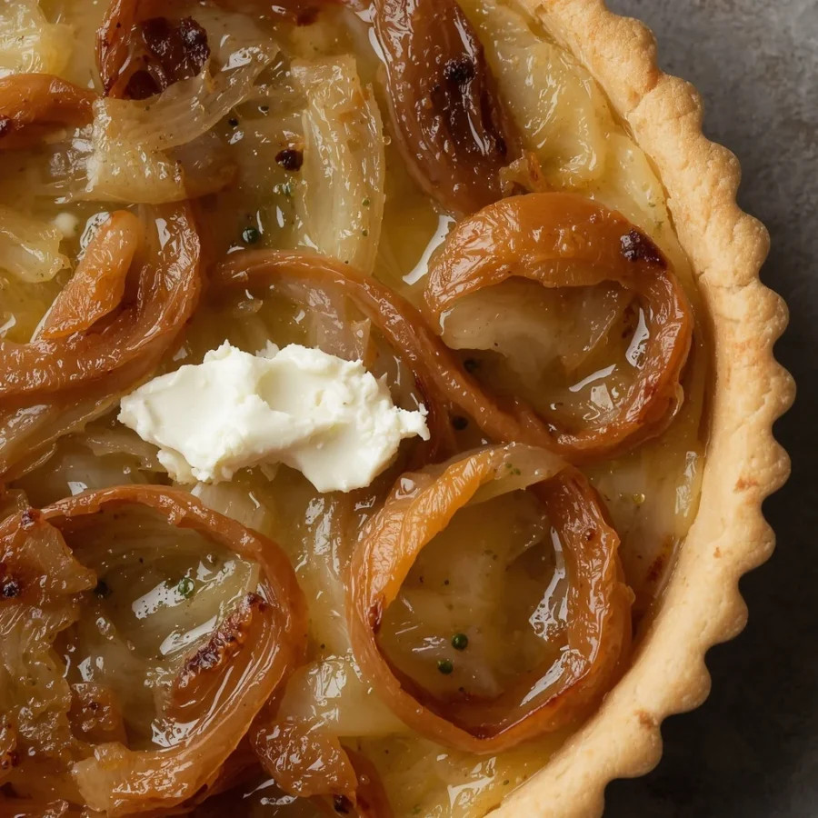 Southern Caramelized Onion and Goat Cheese Tart
