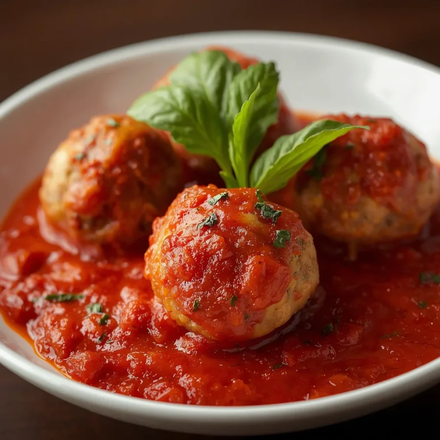 Turkey & Zucchini Meatballs in Marinara