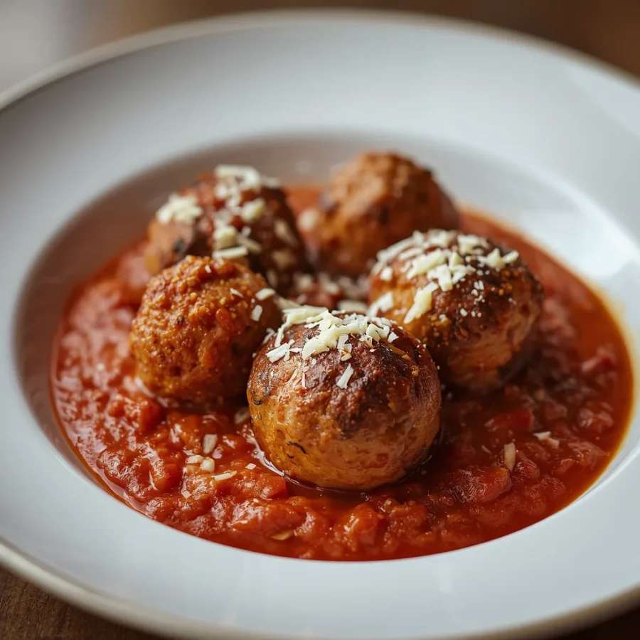 Turkey & Zucchini Meatballs in Marinara