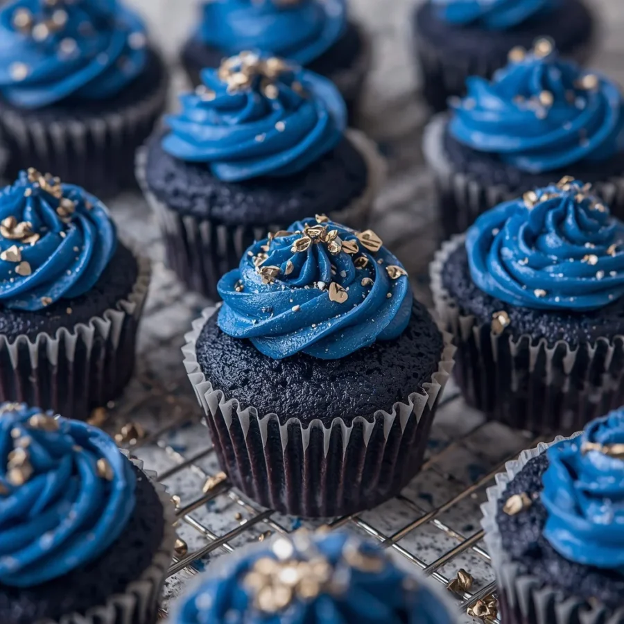 blue velvet cupcakes