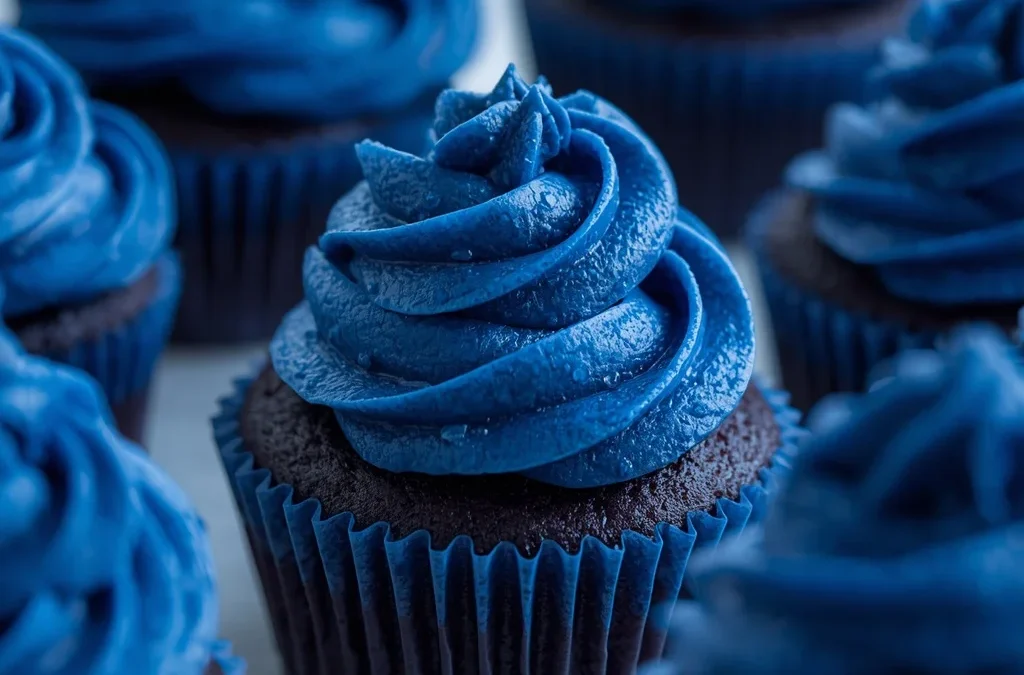 blue velvet cupcakes