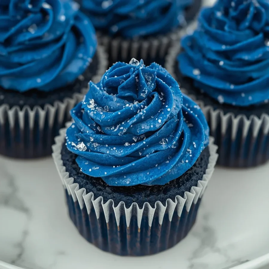 blue velvet cupcakes