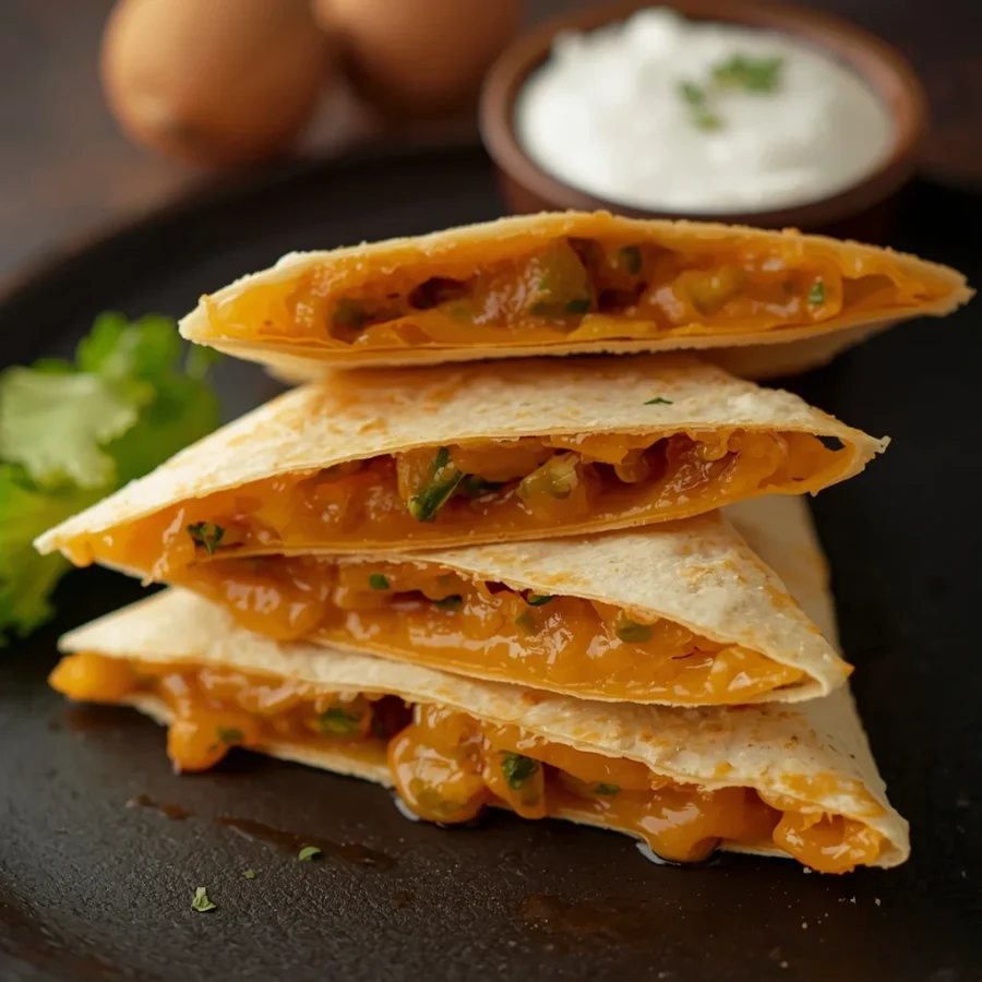 Jack-o'-Lantern Quesadillas