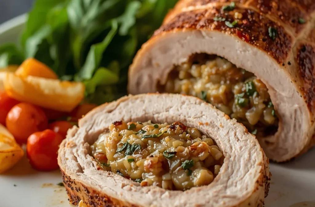 Apple Sage Stuffed Turkey Breast