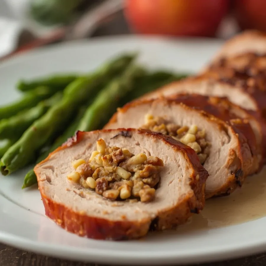 Apple Sage Stuffed Turkey Breast