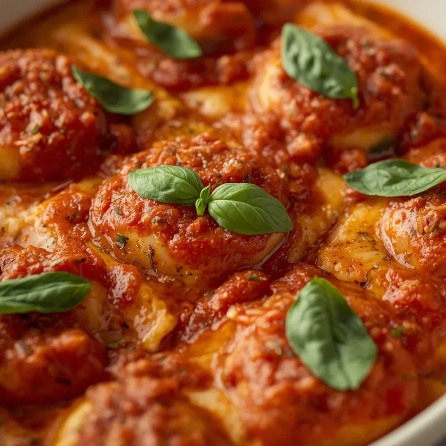 Baked Ravioli with Marinara