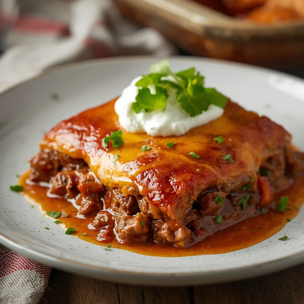 Beef Enchilada Casserole