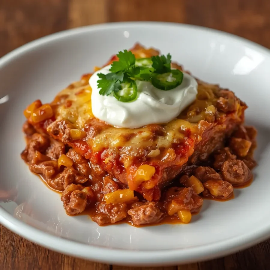 Beef Enchilada Casserole
