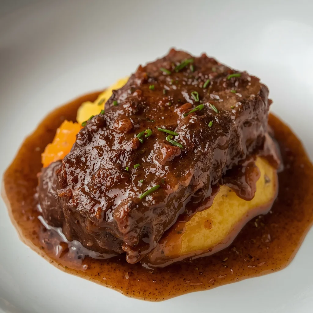 Braised Beef Short Ribs with Polenta