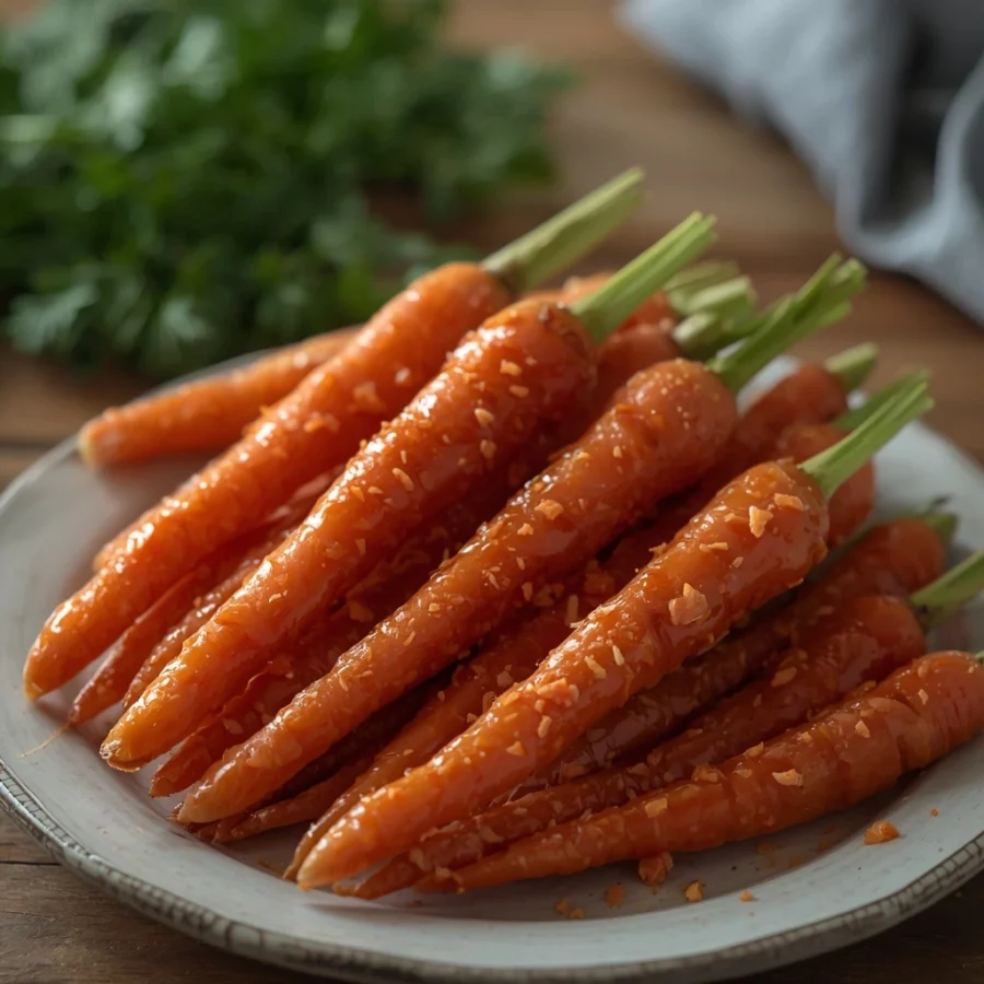 Brown Sugar Glazed Baby Carrots