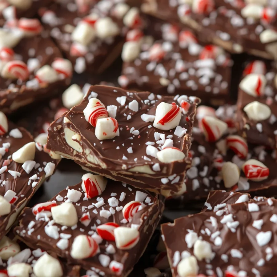 Candy Cane Chocolate Bark