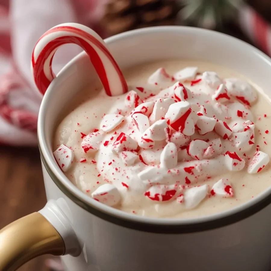 Candy Cane White Hot Chocolate