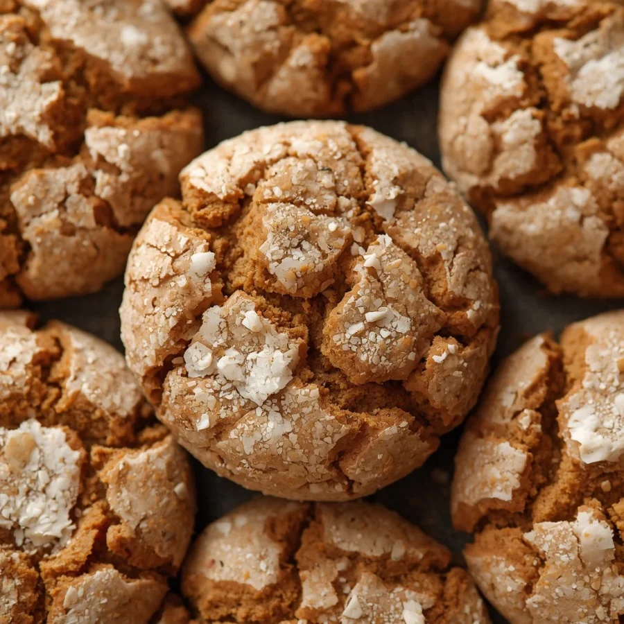 Chewy Molasses Crinkle Cookies