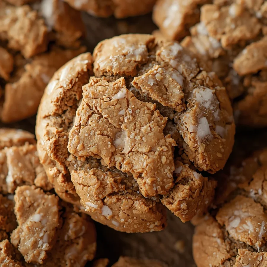 Chewy Molasses Crinkle Cookies