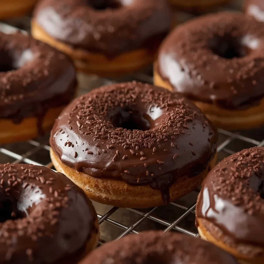 Chocolate Frosted Donuts