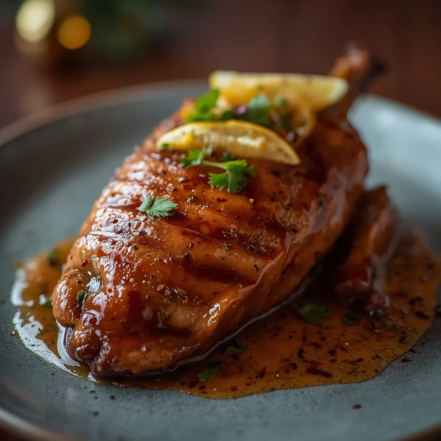 Christmas Spiced Duck with Orange Sauce