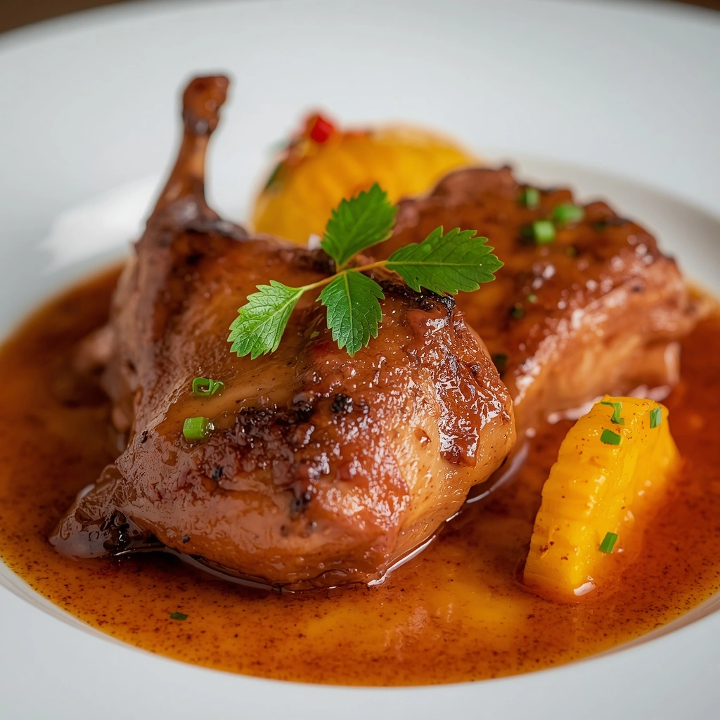 Christmas Spiced Duck with Orange Sauce