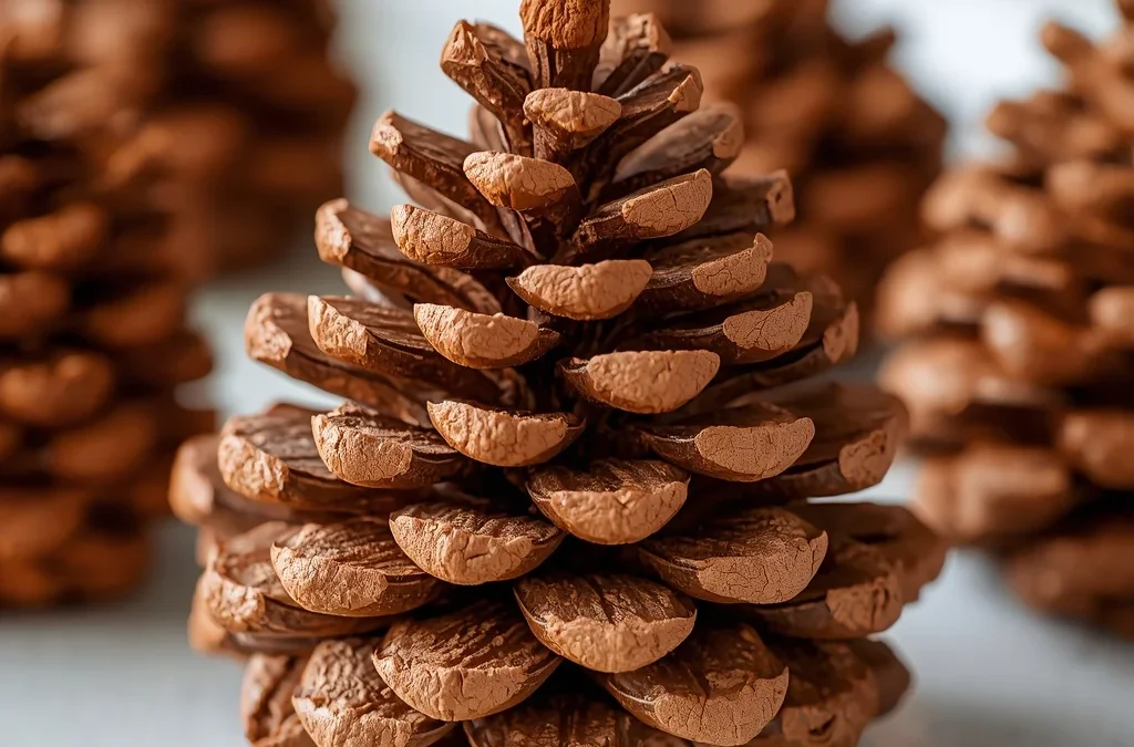 Christmas Tree Pinecone Almond Cheese Ball