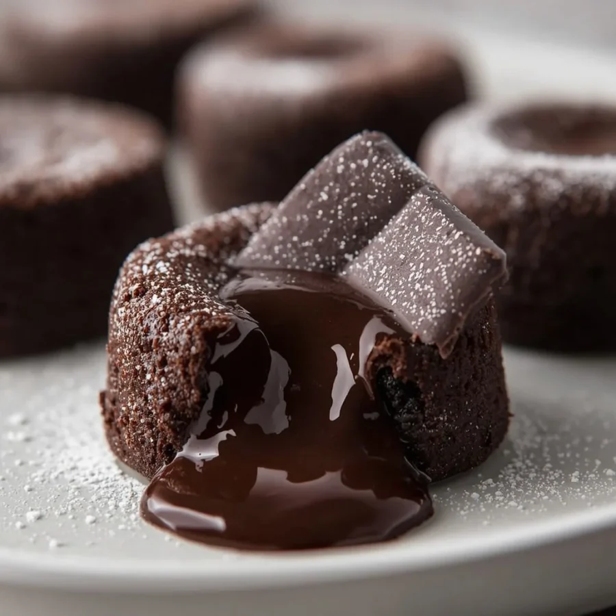 Flourless Espresso Chocolate Lava Cakes