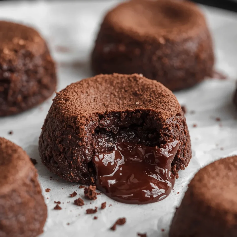 Flourless Espresso Chocolate Lava Cakes