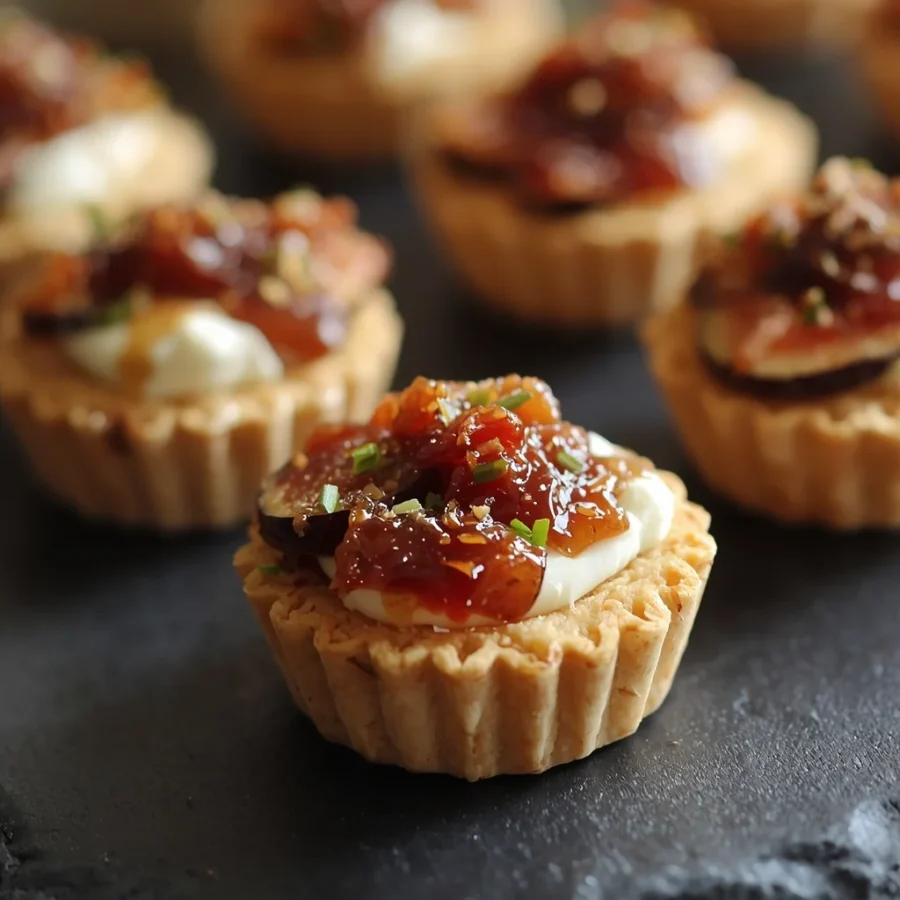 Goat Cheese & Fig Jam Tartlets