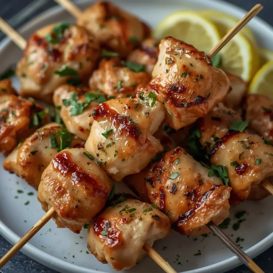Greek Lemon Oregano Chicken Skewers